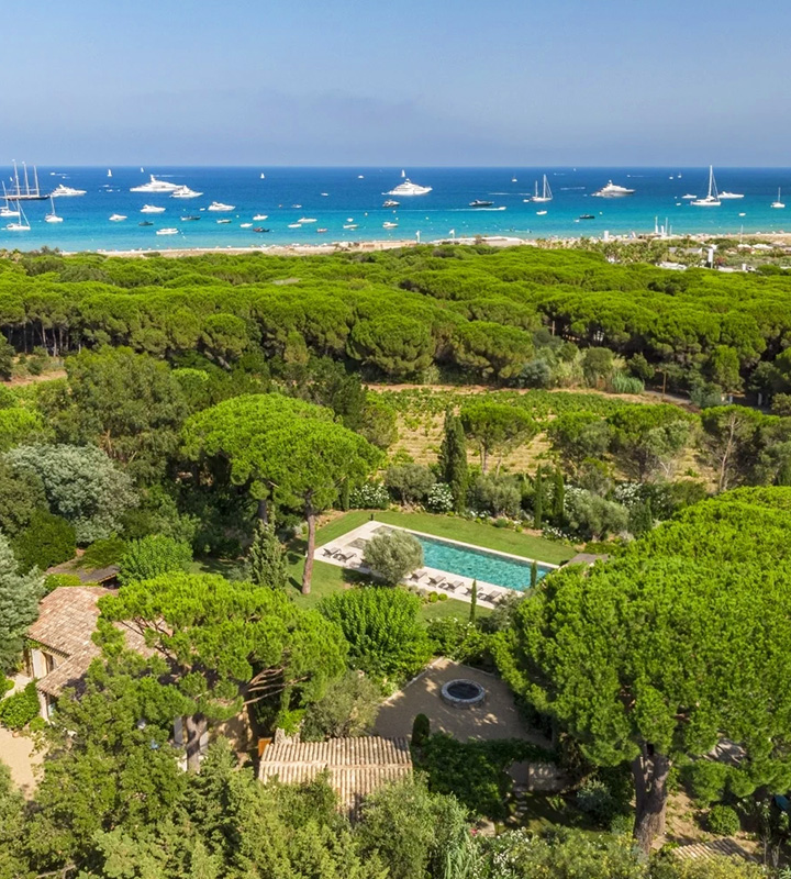 Villa de luxe avec piscine à quelques mètres de la plage de Pampelonne à Ramatuelle